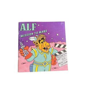 VINTAGE 1987 Alf Mission to Mars book